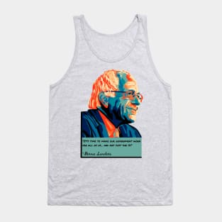 Bernie Sanders Portrait and Quote Tank Top